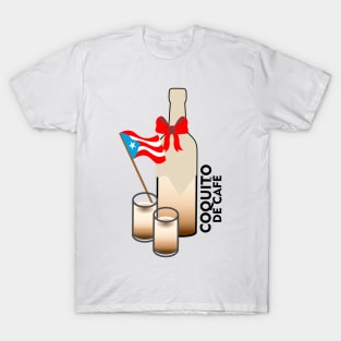 Coquito Puerto Rico Coffee Drink Cocktail Boricua Food T-Shirt